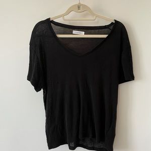 Super thin black V neck ANINE BING